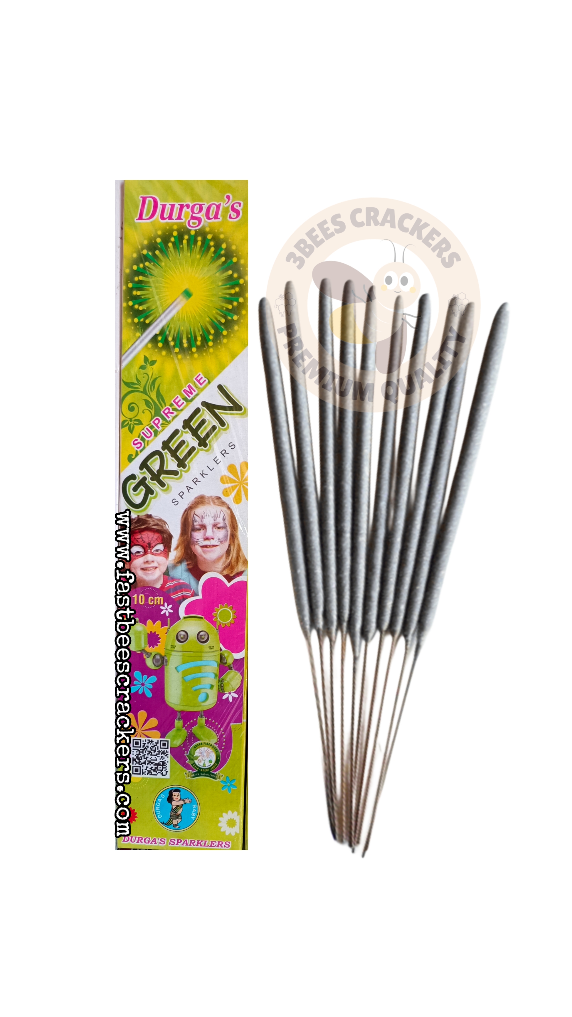 10Cm 50 50 (Red and Green) Sparklers (10 Pcs)